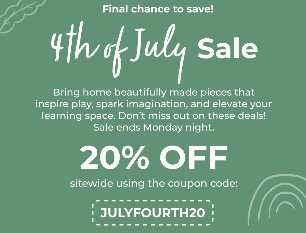 Final Chance to Save 20% Off Sitewide!