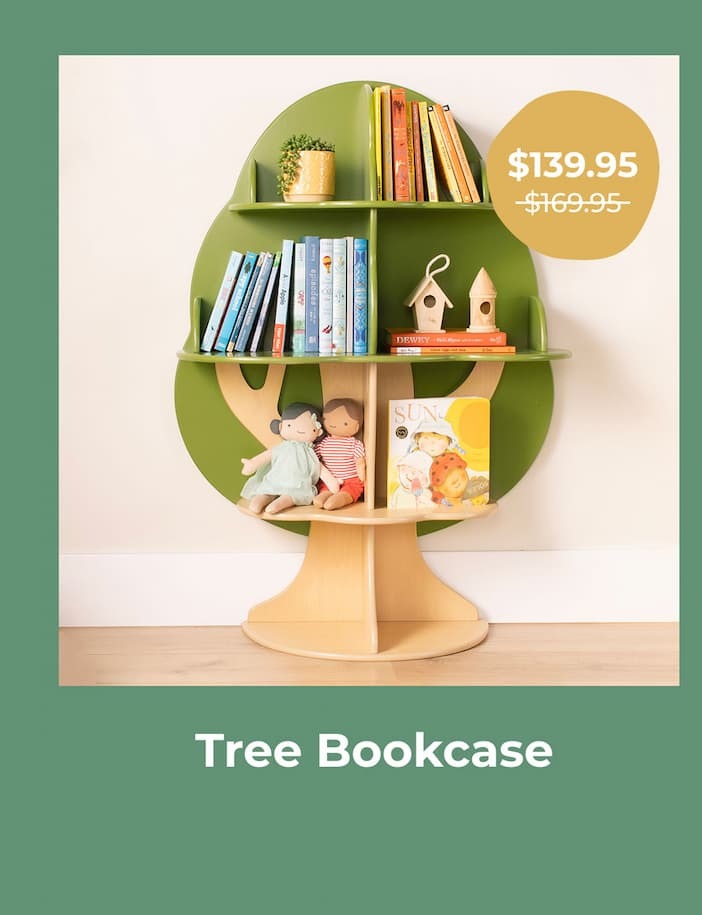 Guidecraft Kids Tree Bookshelf