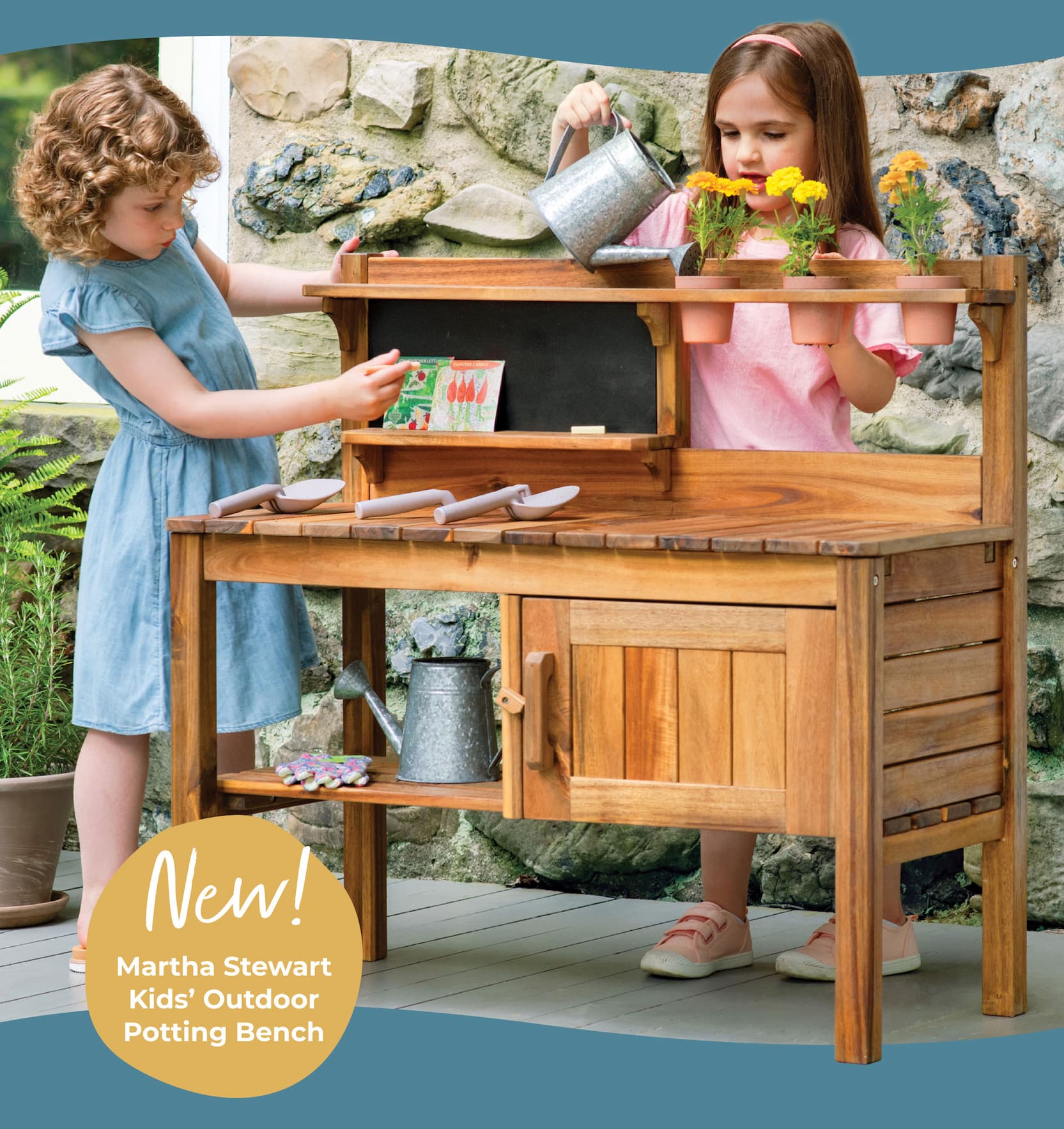 Introducing the new Martha Stewart Kids Outdoor Potting Bench