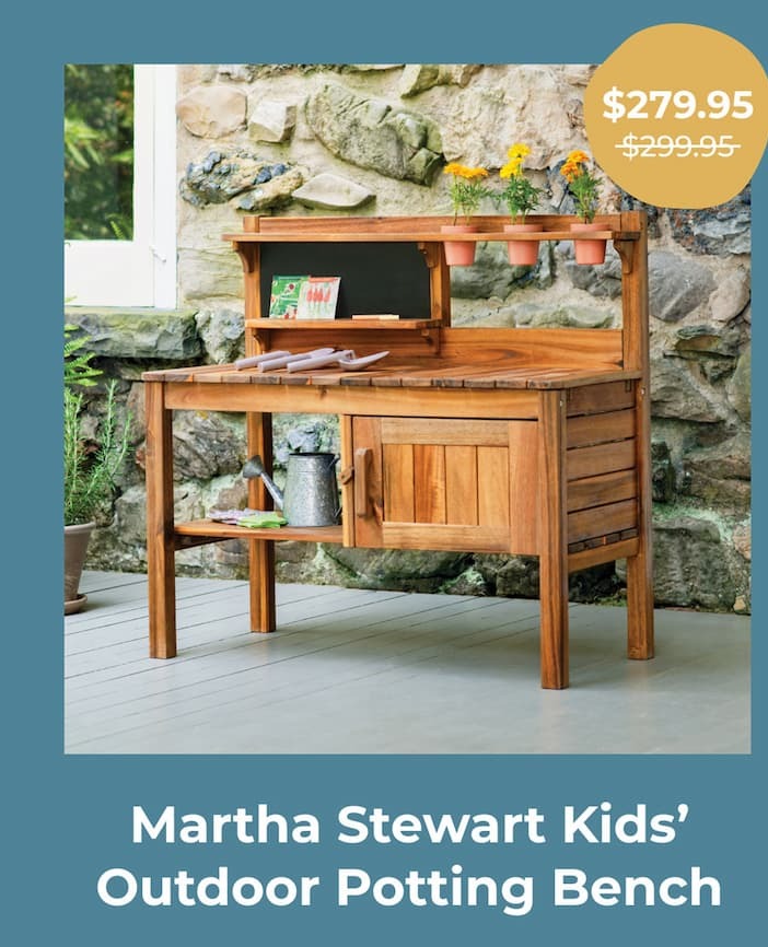 Martha Stewart Kids Outdoor Potting Bench