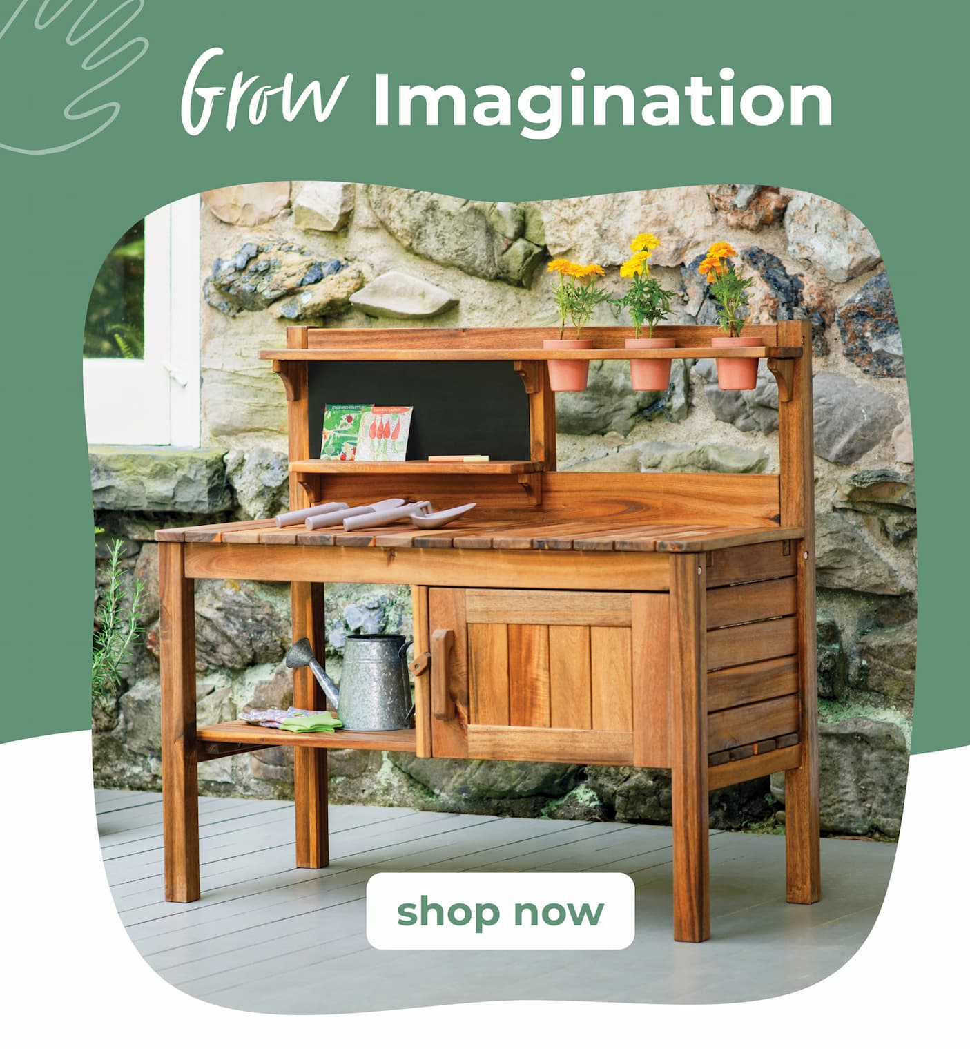 Grow Imagination with the Martha Stewart Kids Outdoor Potting Bench