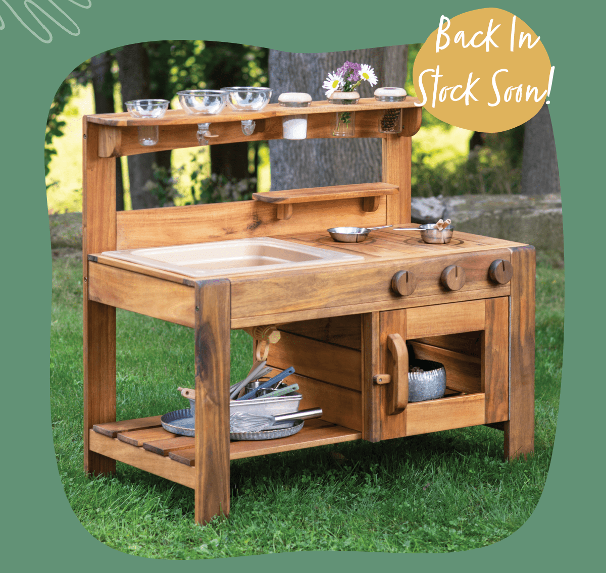 The Sold Out Acadia Outdoor Mud Kitchen Is Coming Back Soon