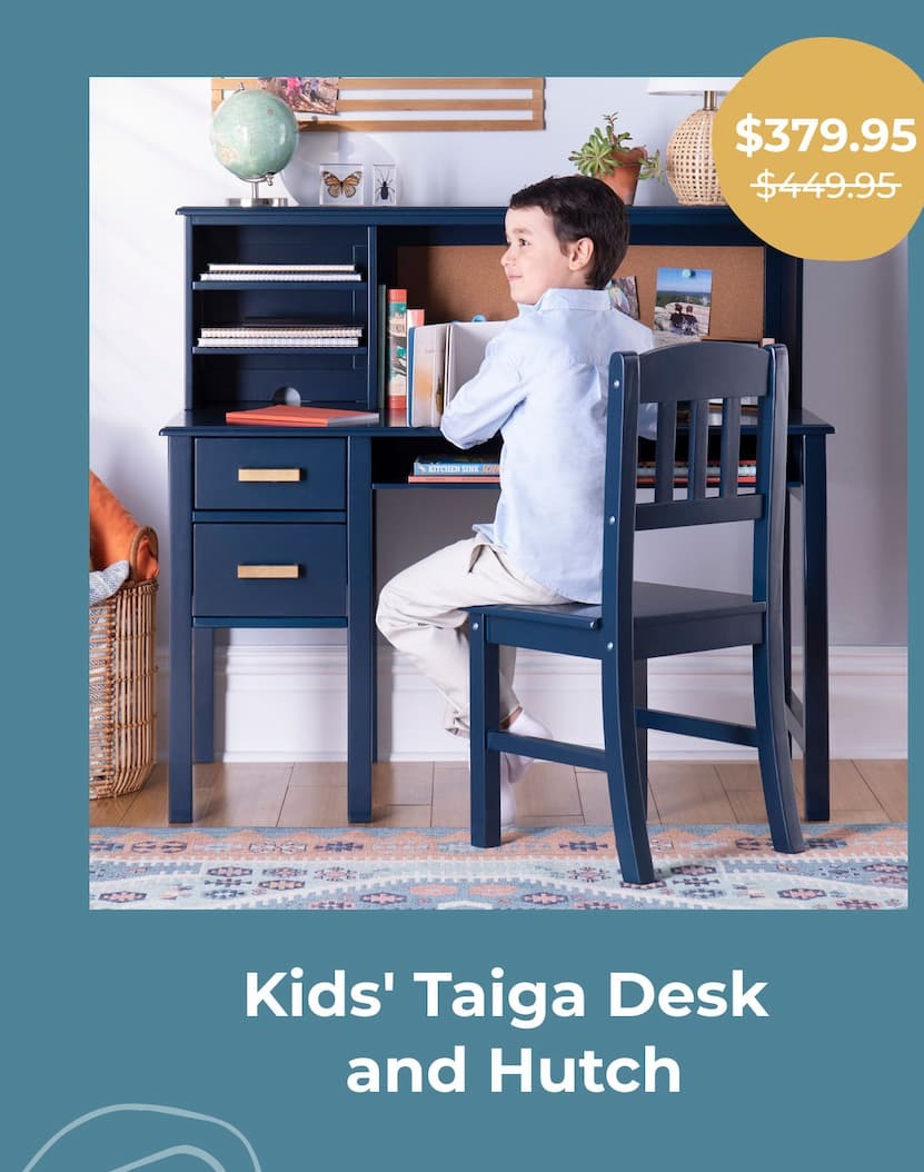 Kids' Taiga Desk  and Hutch