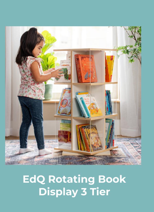 EdQ Rotating Book Display 3 Tier