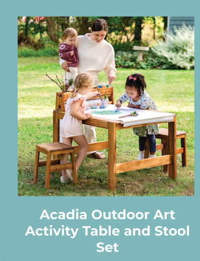Acadia Outdoor Art Activity Table and Stool Set
