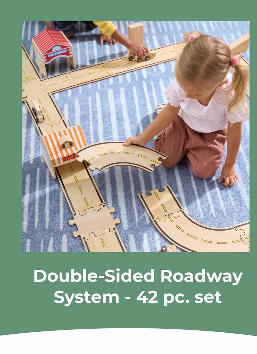 Double-Sided Roadway System - 42 pc. set