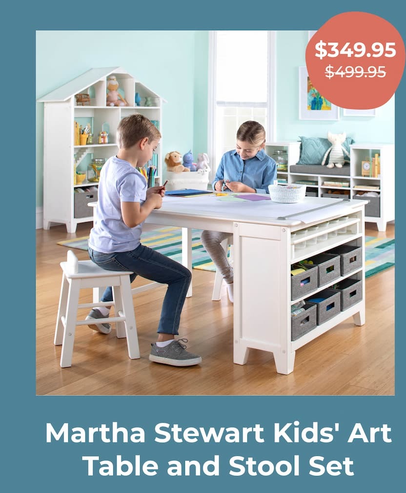 Martha Stewart Kids' Art Table and Chair Set