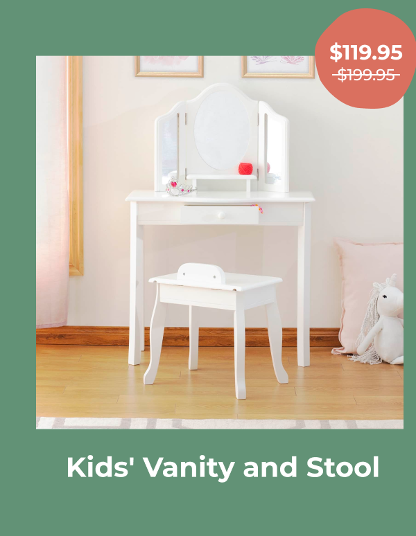 Kids' Vanity and Stool