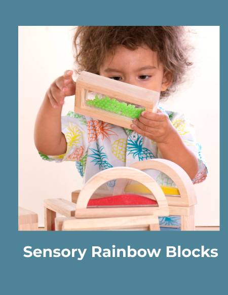 Sensory Rainbow Blocks - 18 pc. Set