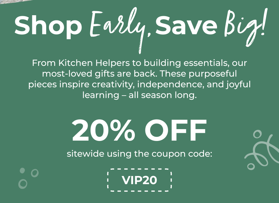 Shop Early, Save Big!