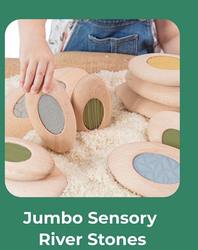 Jumbo Sensory River Stones