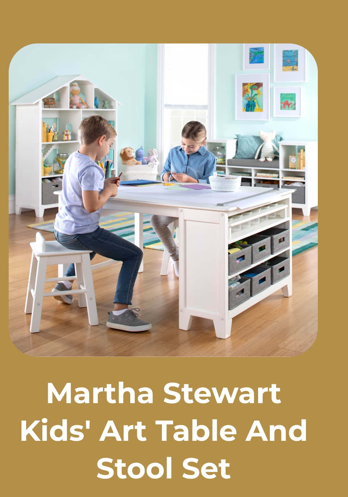 Martha Stewart Kids' Art Table Set