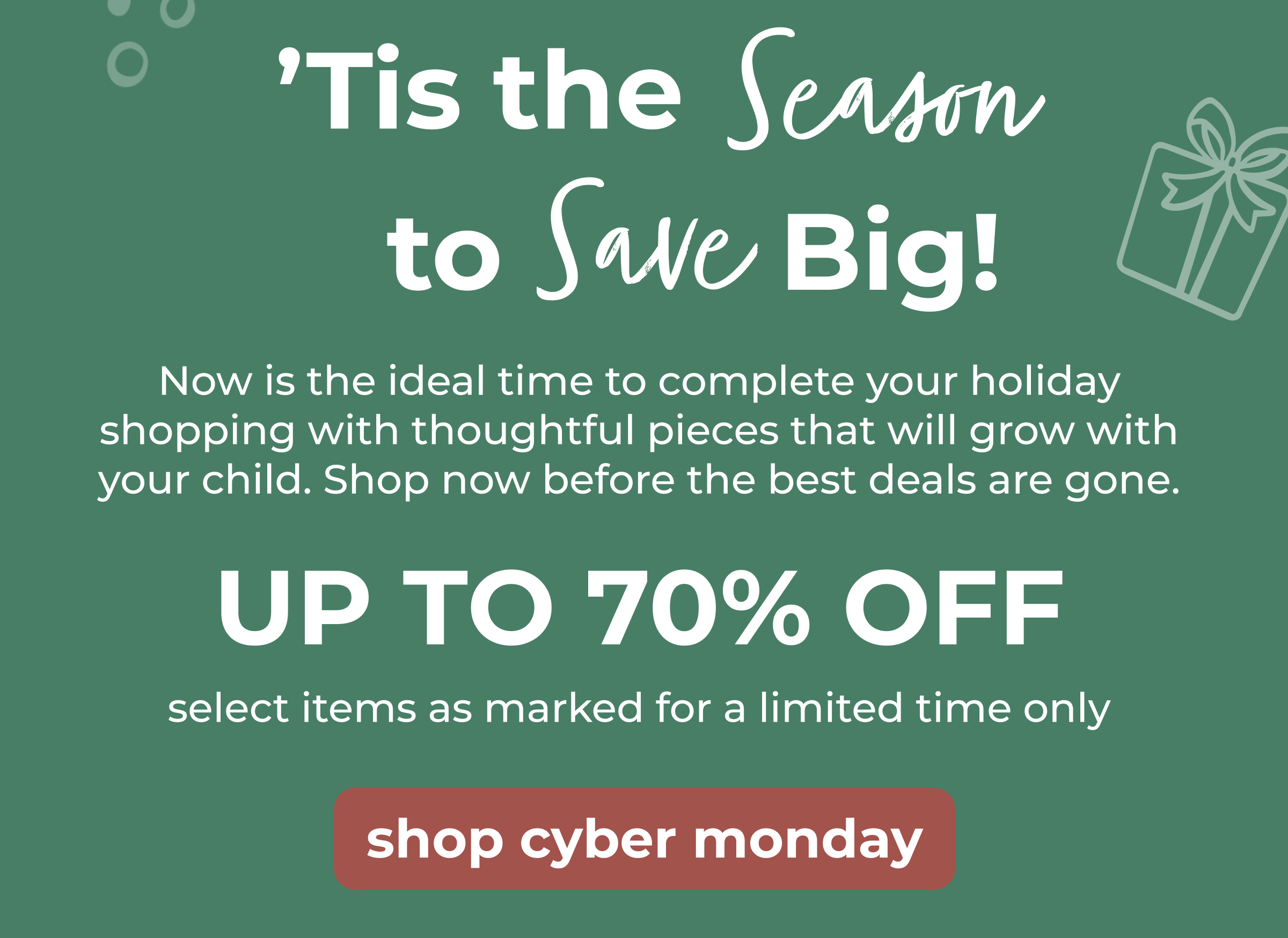 ‘Tis the save season to save big!