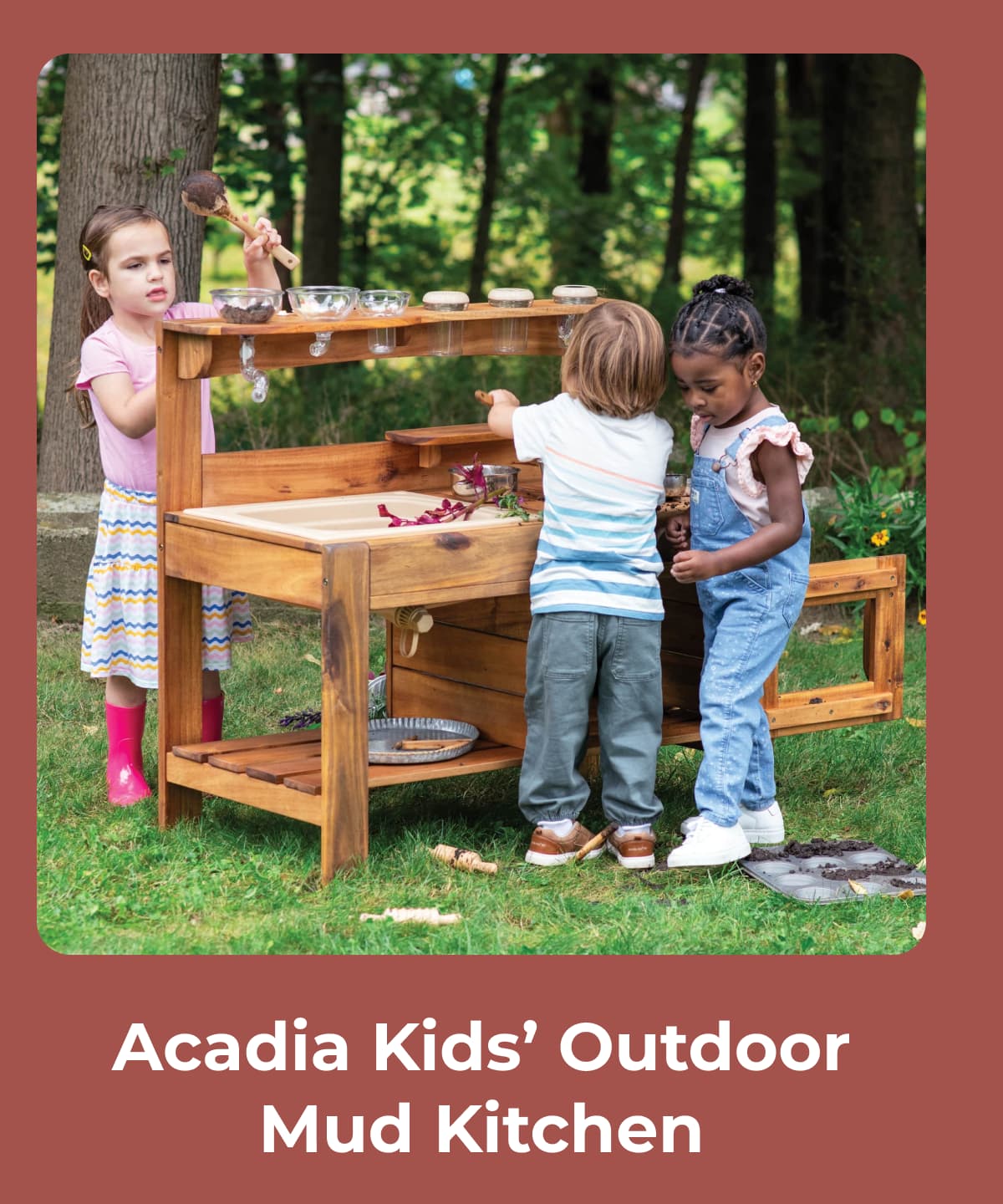 Acadia Kids’ Outdoor Mud Kitchen