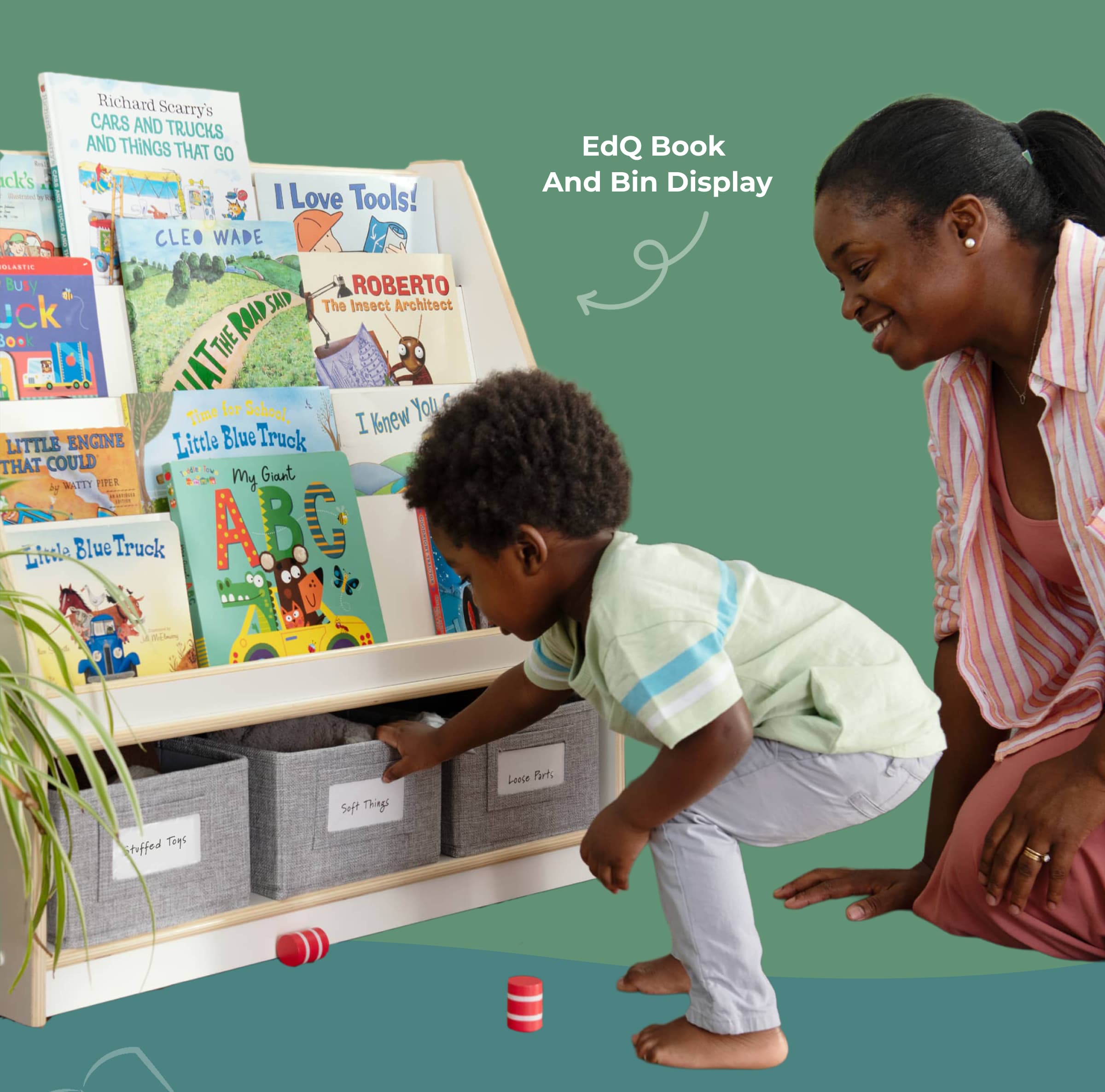 EdQ Book And Bin Display