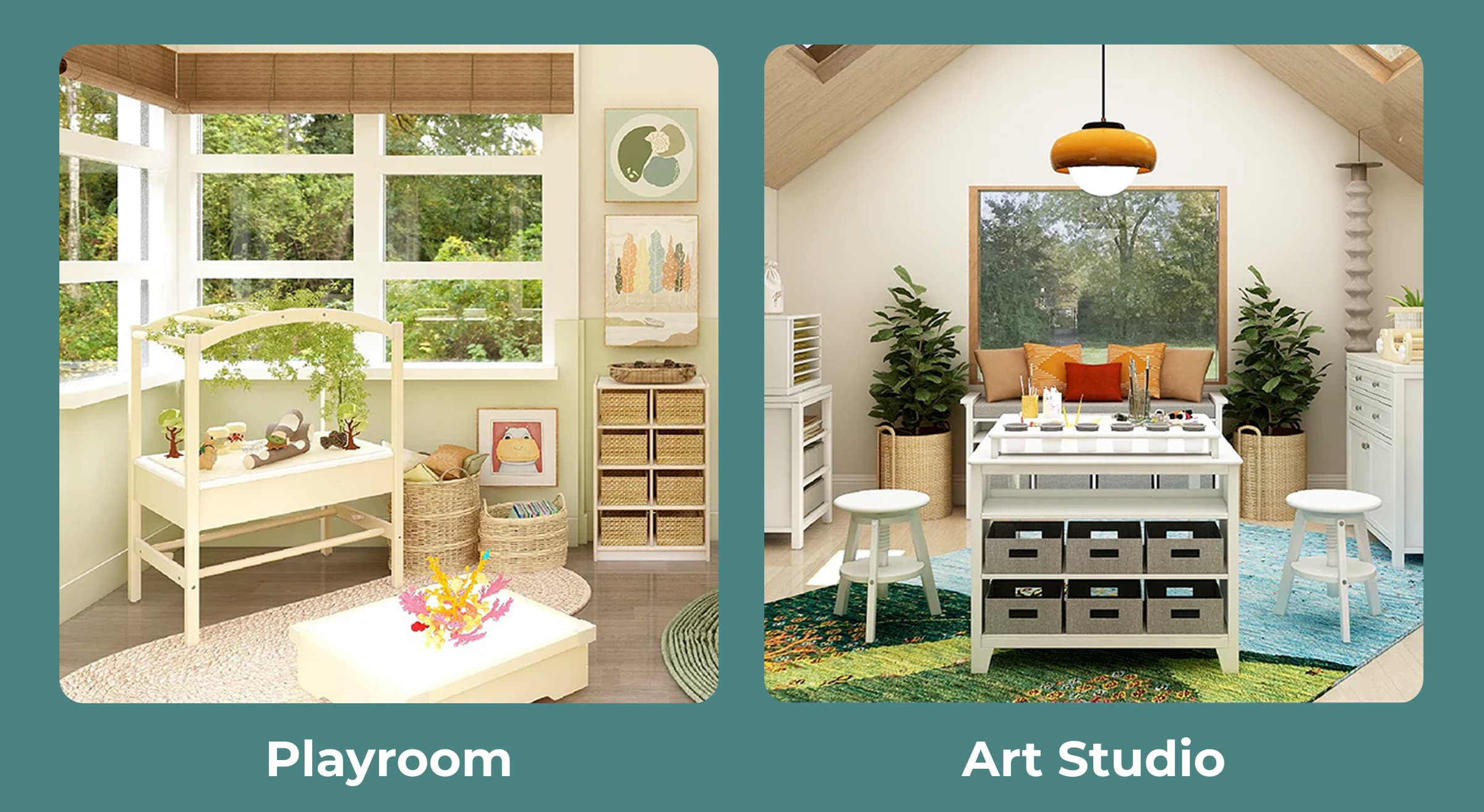 Playroom and Art studio
