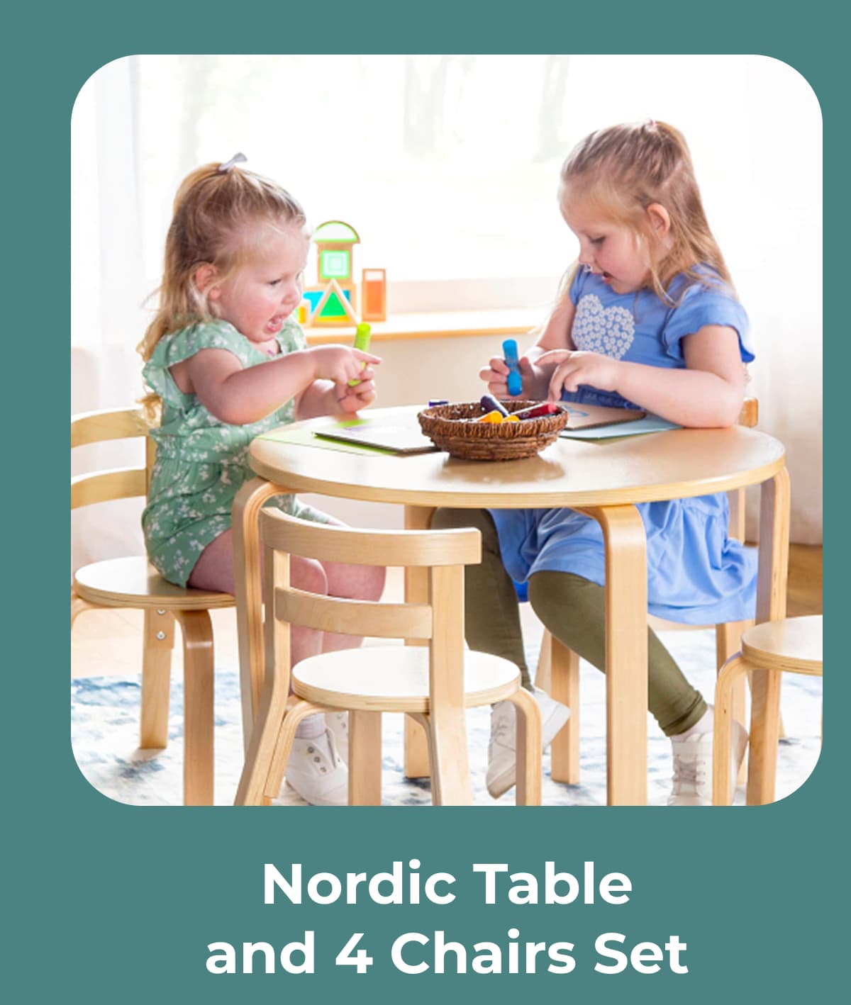 Nordic Table and 4 Chairs Set