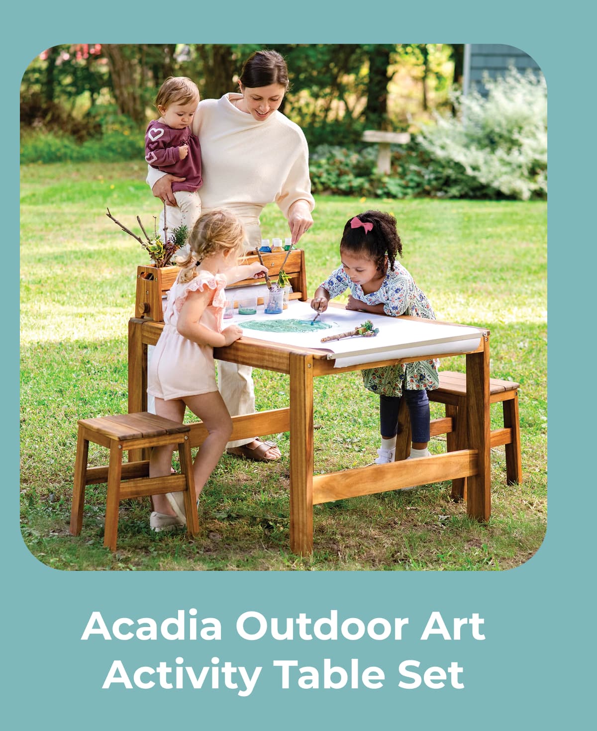 Acadia Outdoor Art Activity Table Set