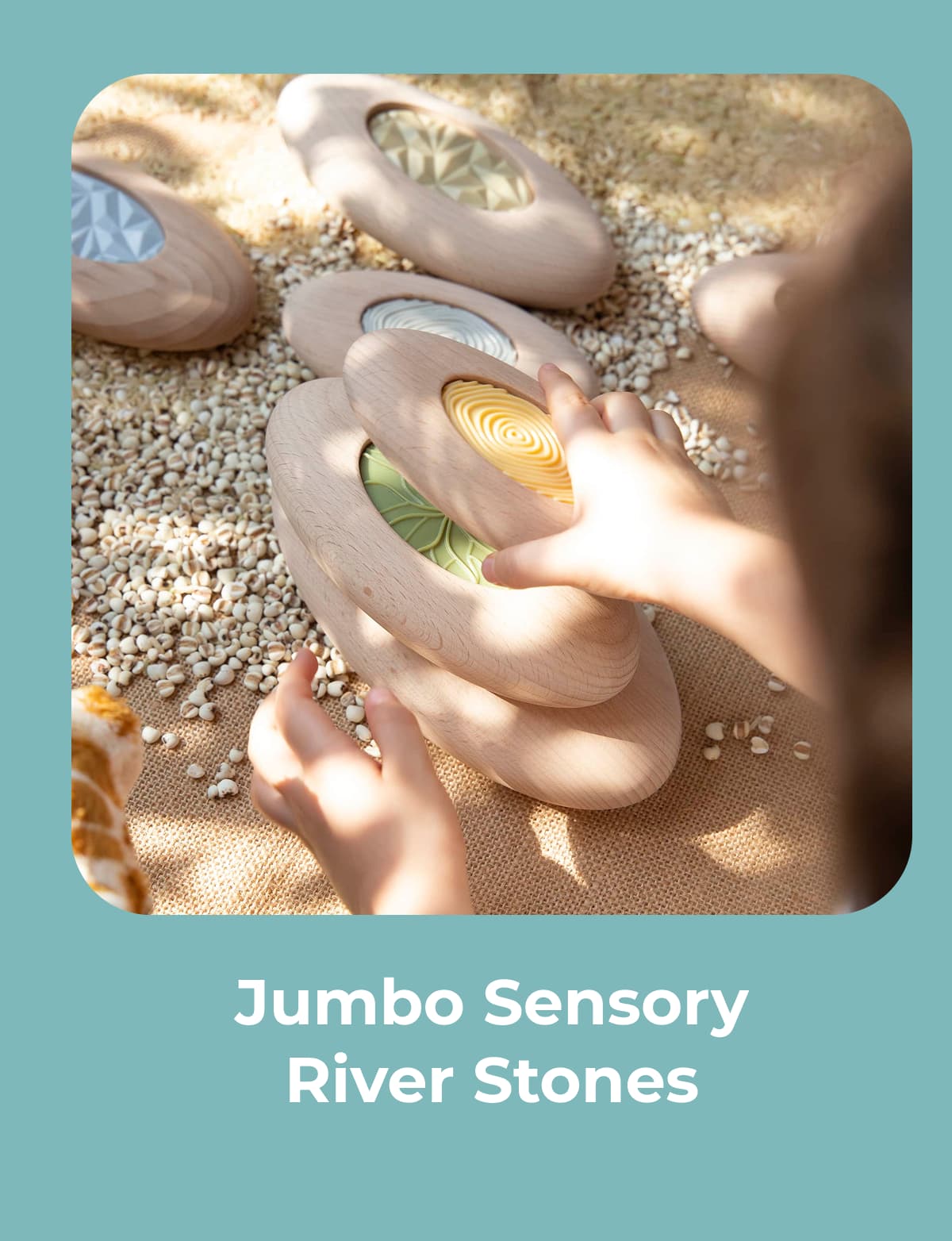 Jumbo Sensory River Stones