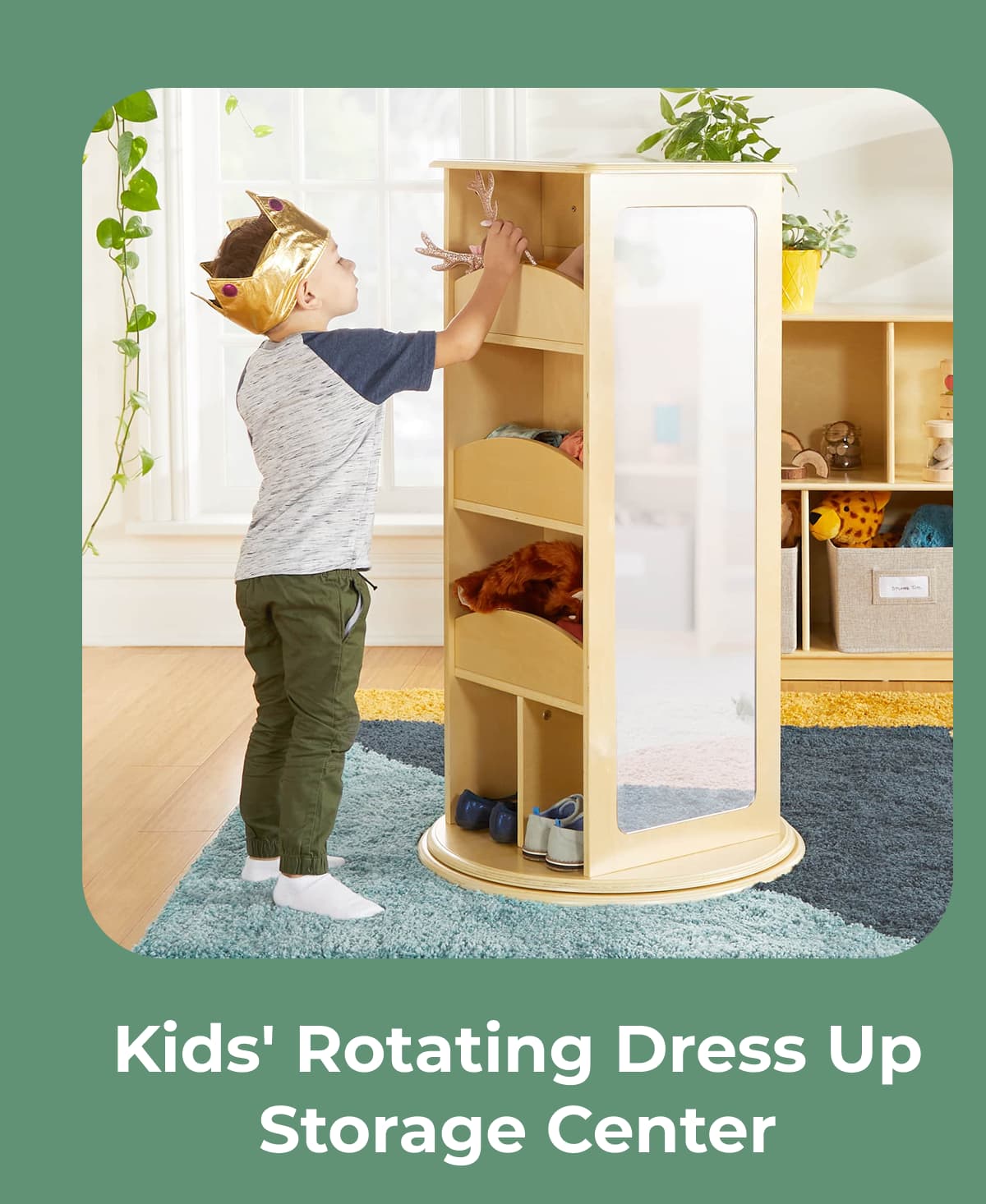 Kids' Rotating Dress Up Storage Center