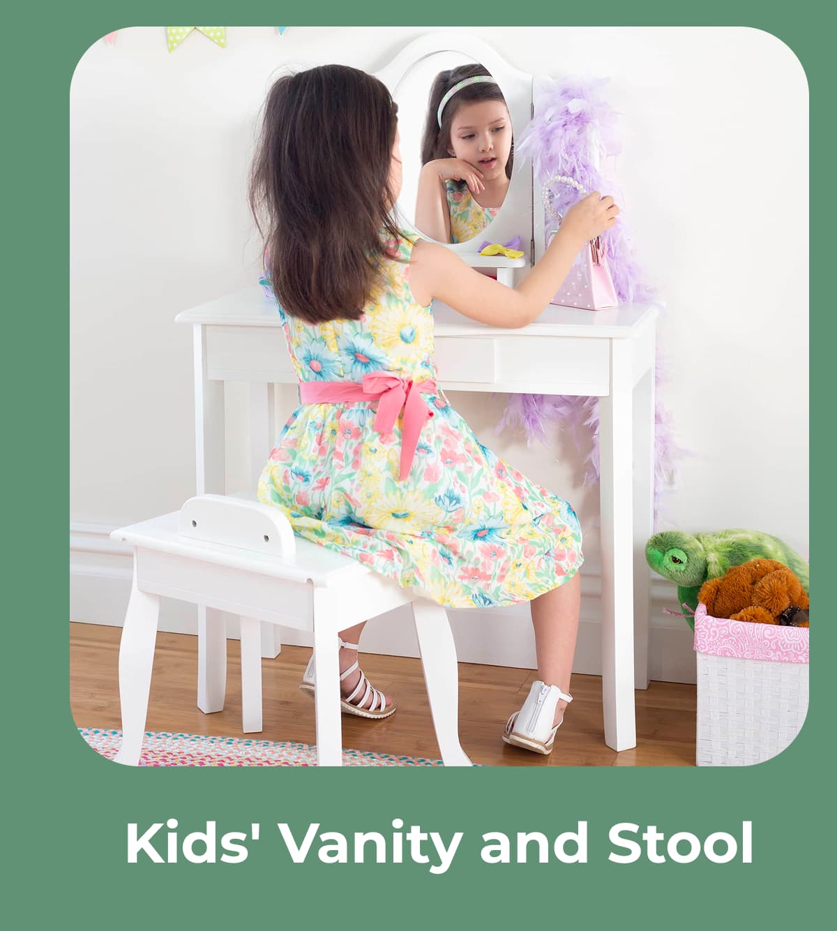 Kids' Vanity and Stool