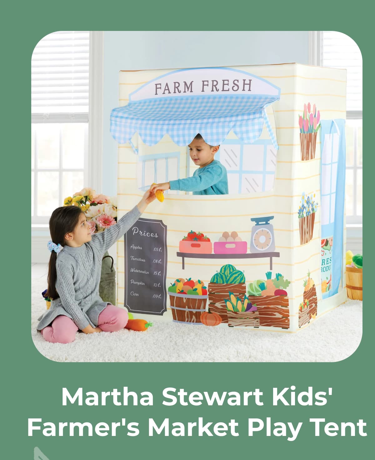 Martha Stewart Kids' Farmer's Market Play Tent