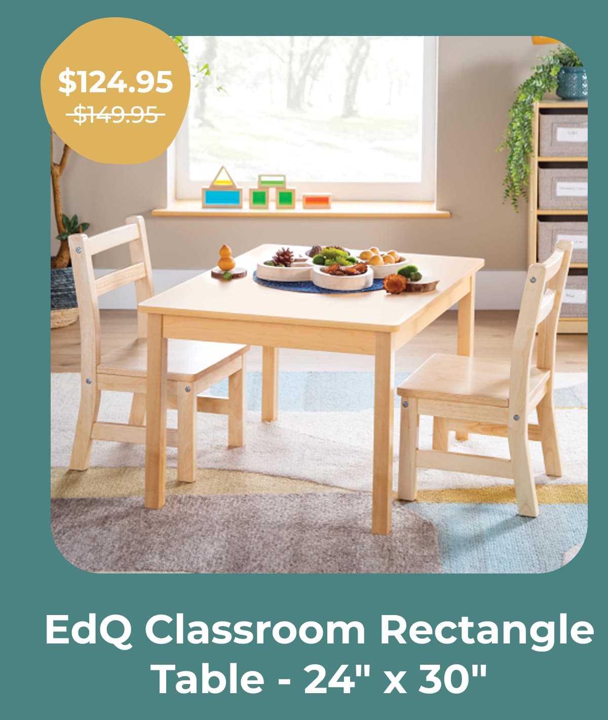 EdQ Classroom Rectangle Table - 24" x 30"