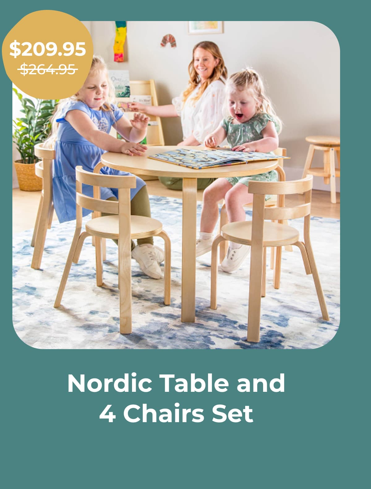 Nordic Table and 4 Chairs Set