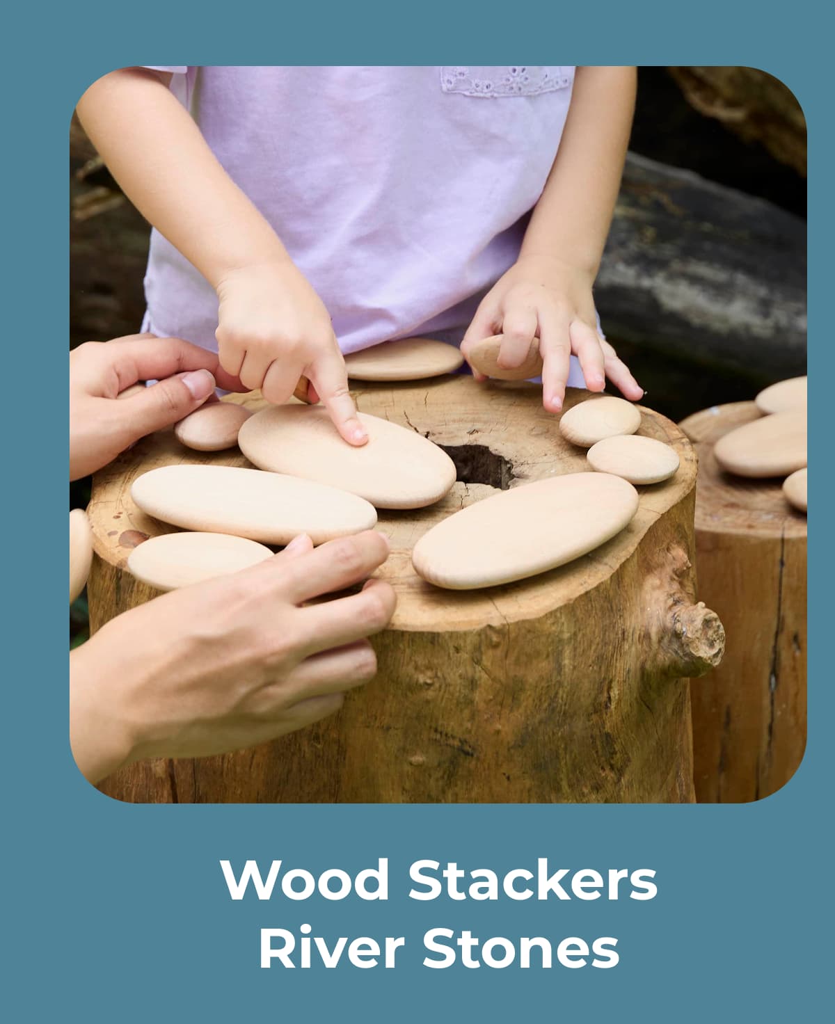 Wood Stackers River Stones