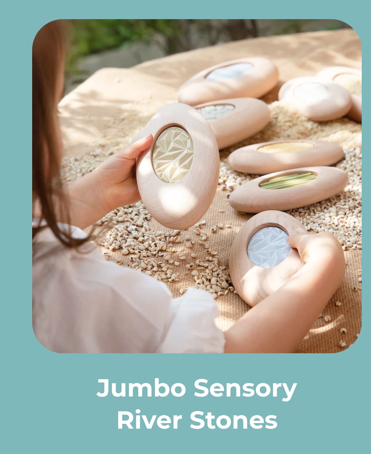 Jumbo Sensory River Stones