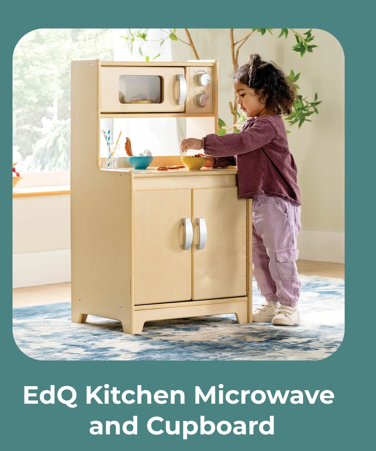 EdQ Kitchen Microwave and Cupboard
