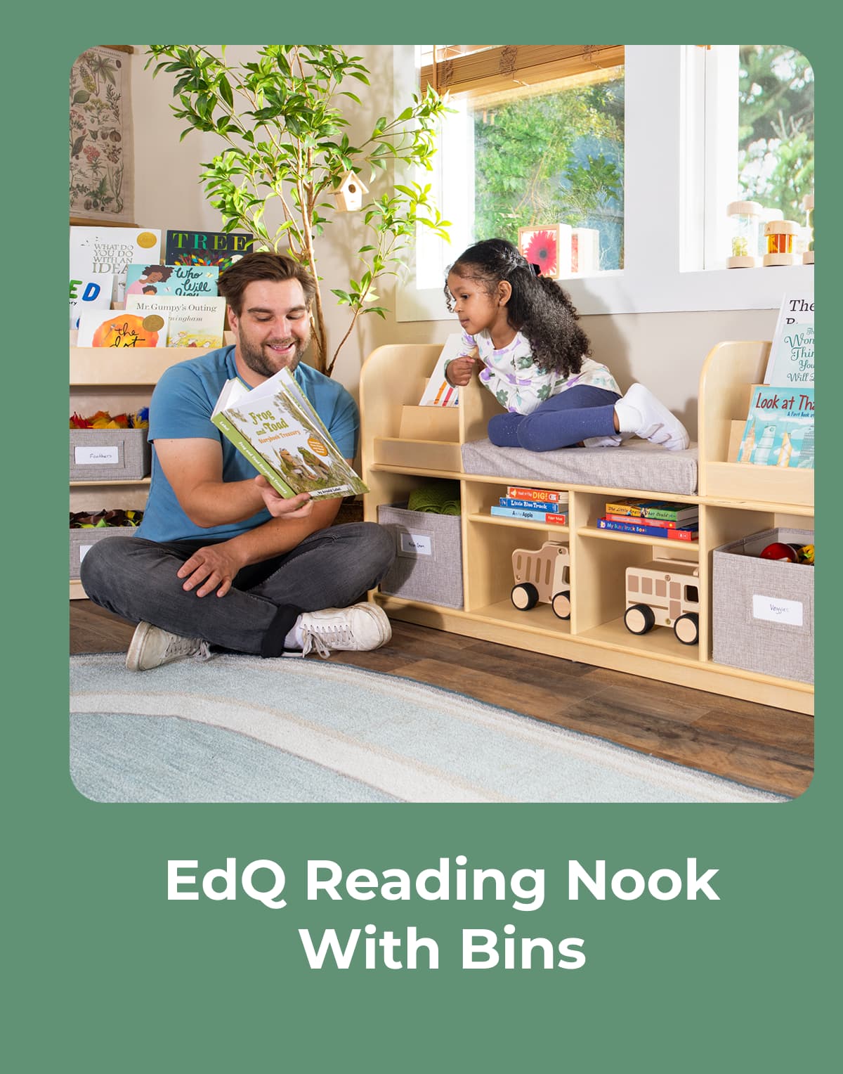 EdQ Reading Nook with Bins