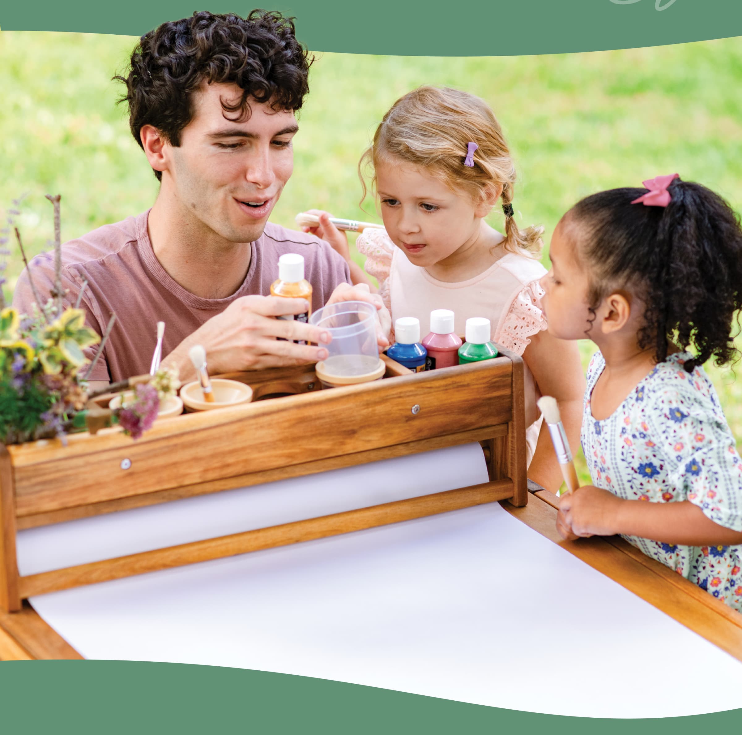 Acadia Outdoor Art Activity Table and Stool Set