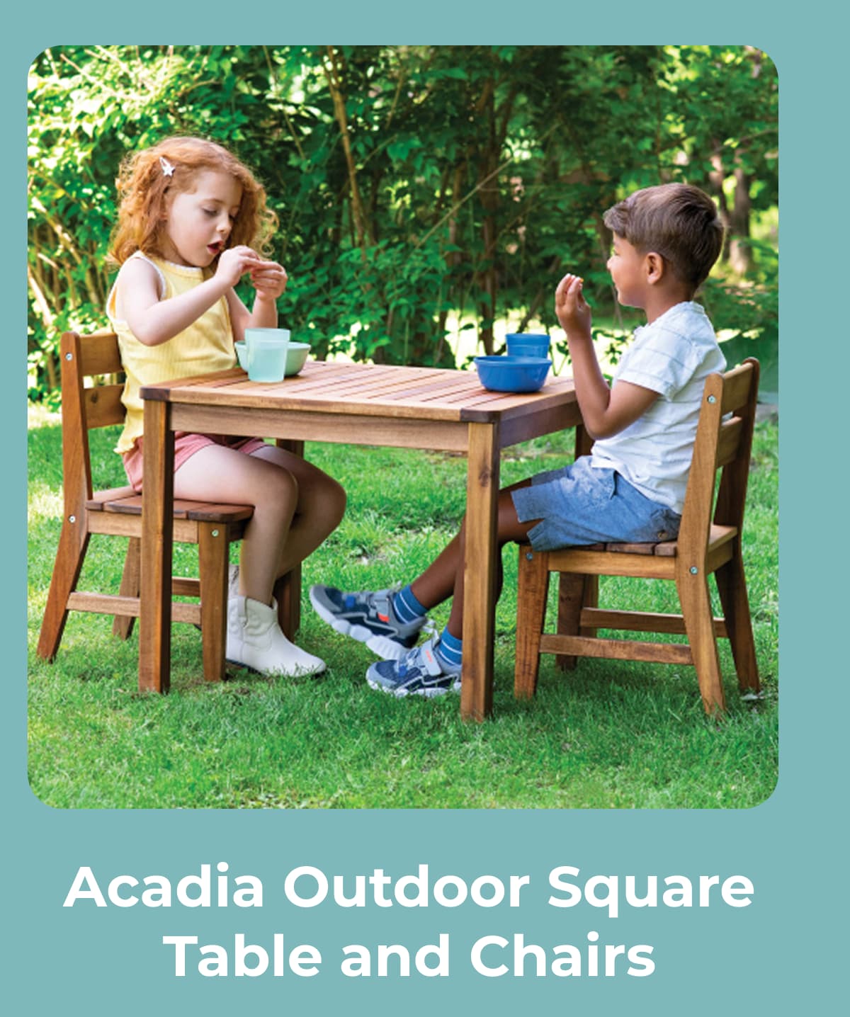 Acadia Outdoor Square Table and Chairs