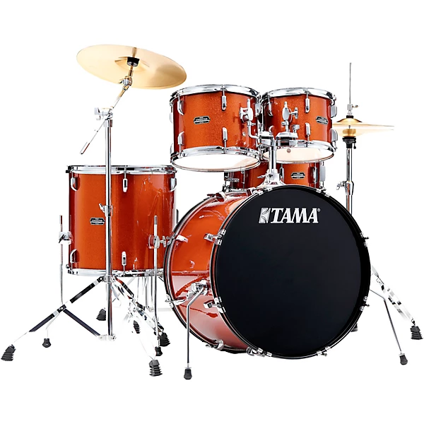 TAMA Stagestar 5-Piece Complete Drum Set With 22" Bass Drum Scorched Copper Sparkle