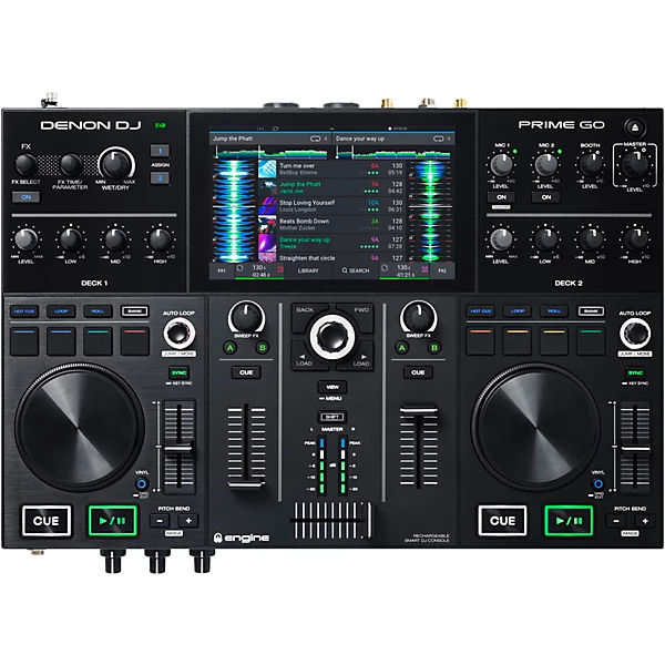 Denon DJ Prime GO Rechargeable 2-Channel Standalone DJ Controller
