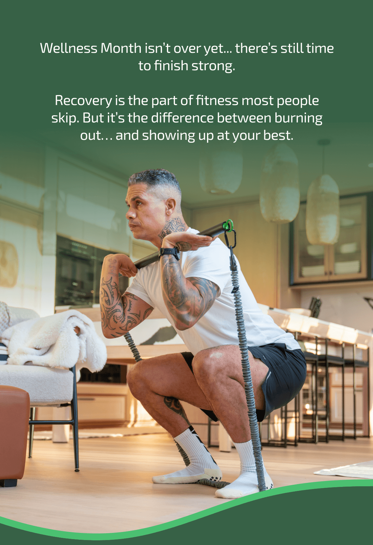 Wellness Month isn’t over yet... there’s still time to finish strong.  Recovery is the part of fitness most people skip. But it’s the difference between burning out… and showing up at your best.