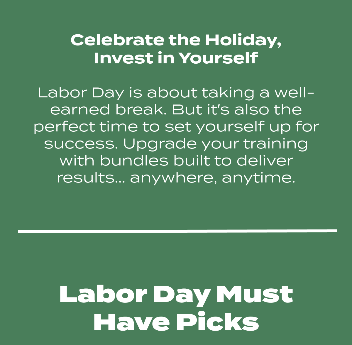 Celebrate the Holiday, Invest in Yourself
