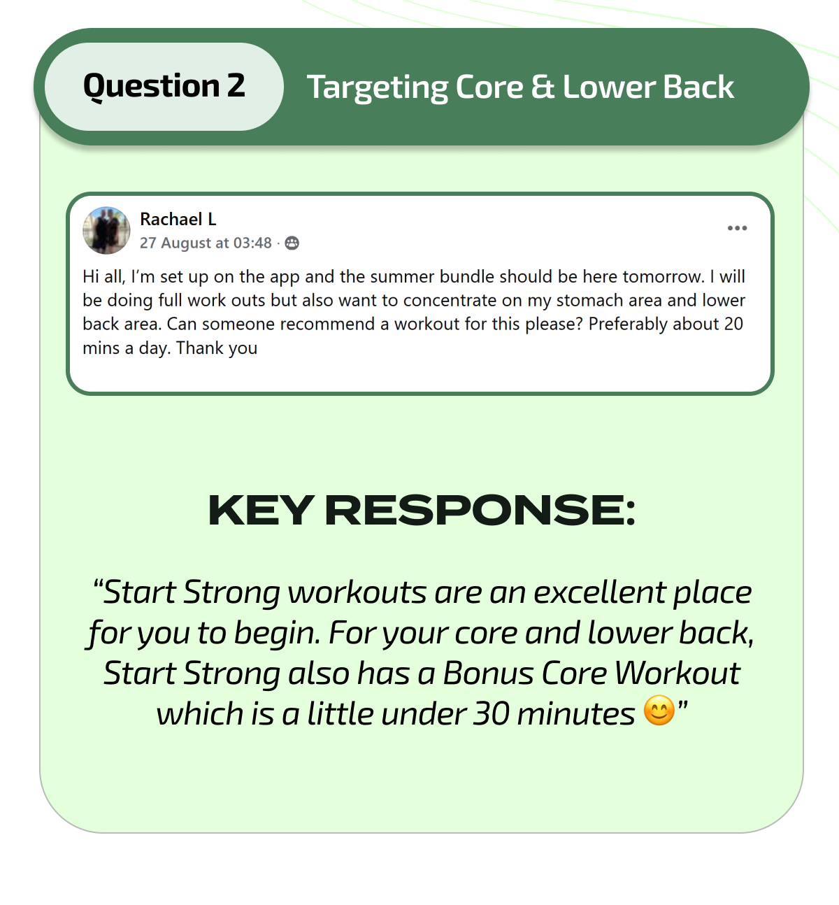 Targeting Core & Lower Back