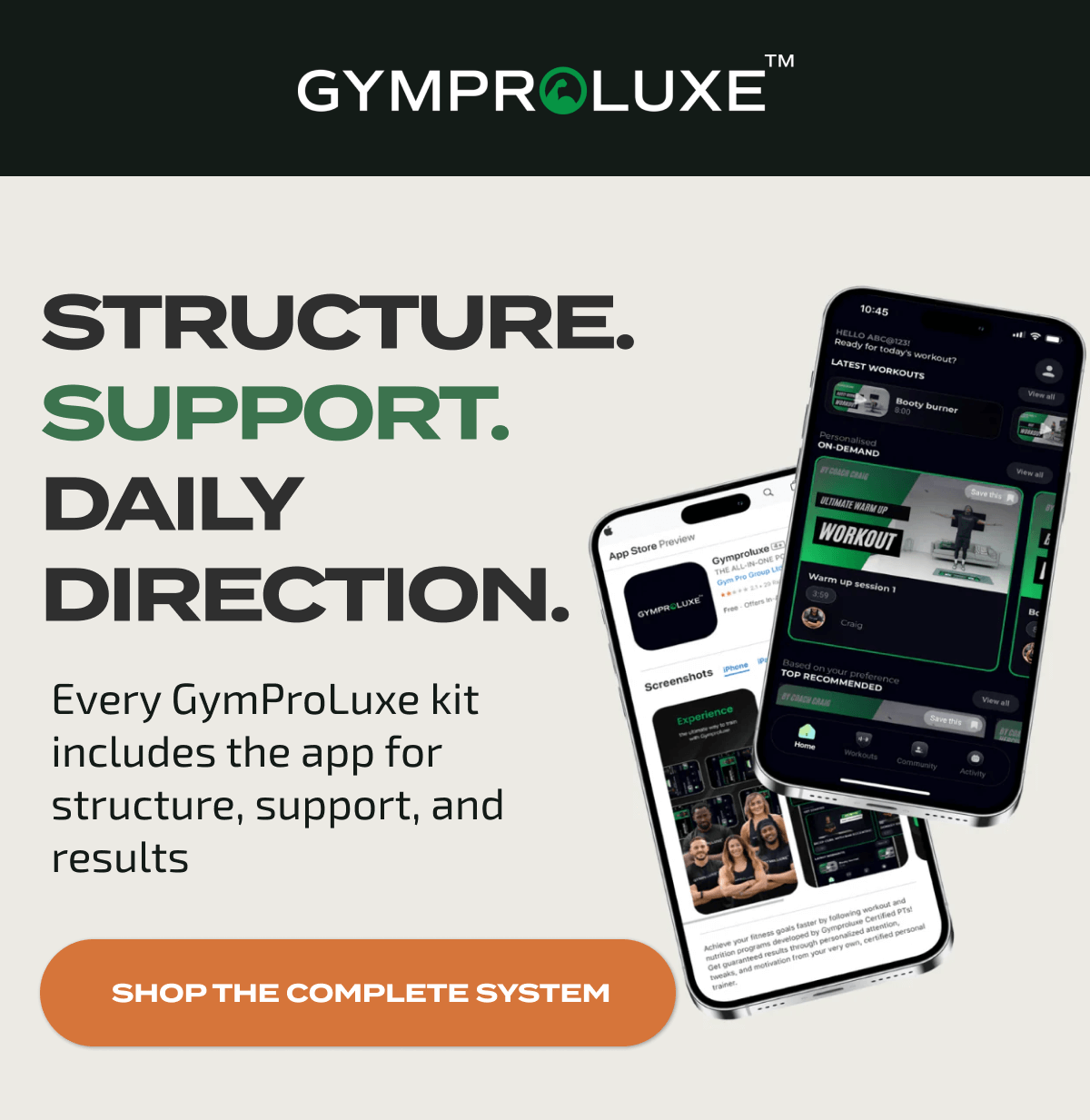 Structure. Support. Daily Direction. |  SHOP THE COMPLETE SYSTEM