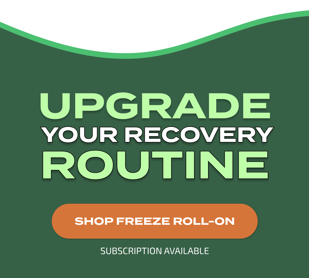 Upgrade  Your Recovery Routine | SHOP FREEZE ROLL-ON