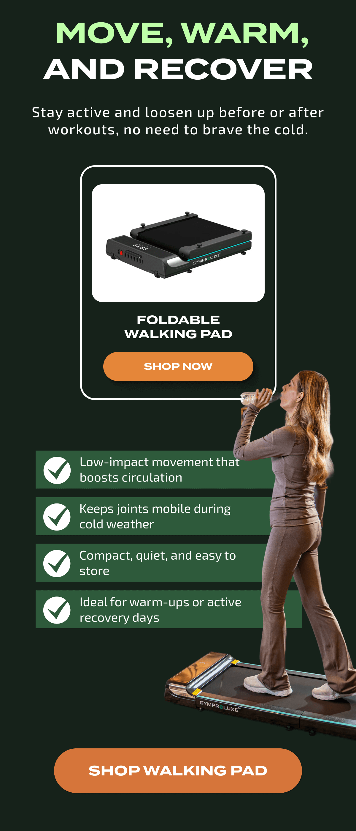  Move, Warm, And Recover | SHOP WALKING PAD