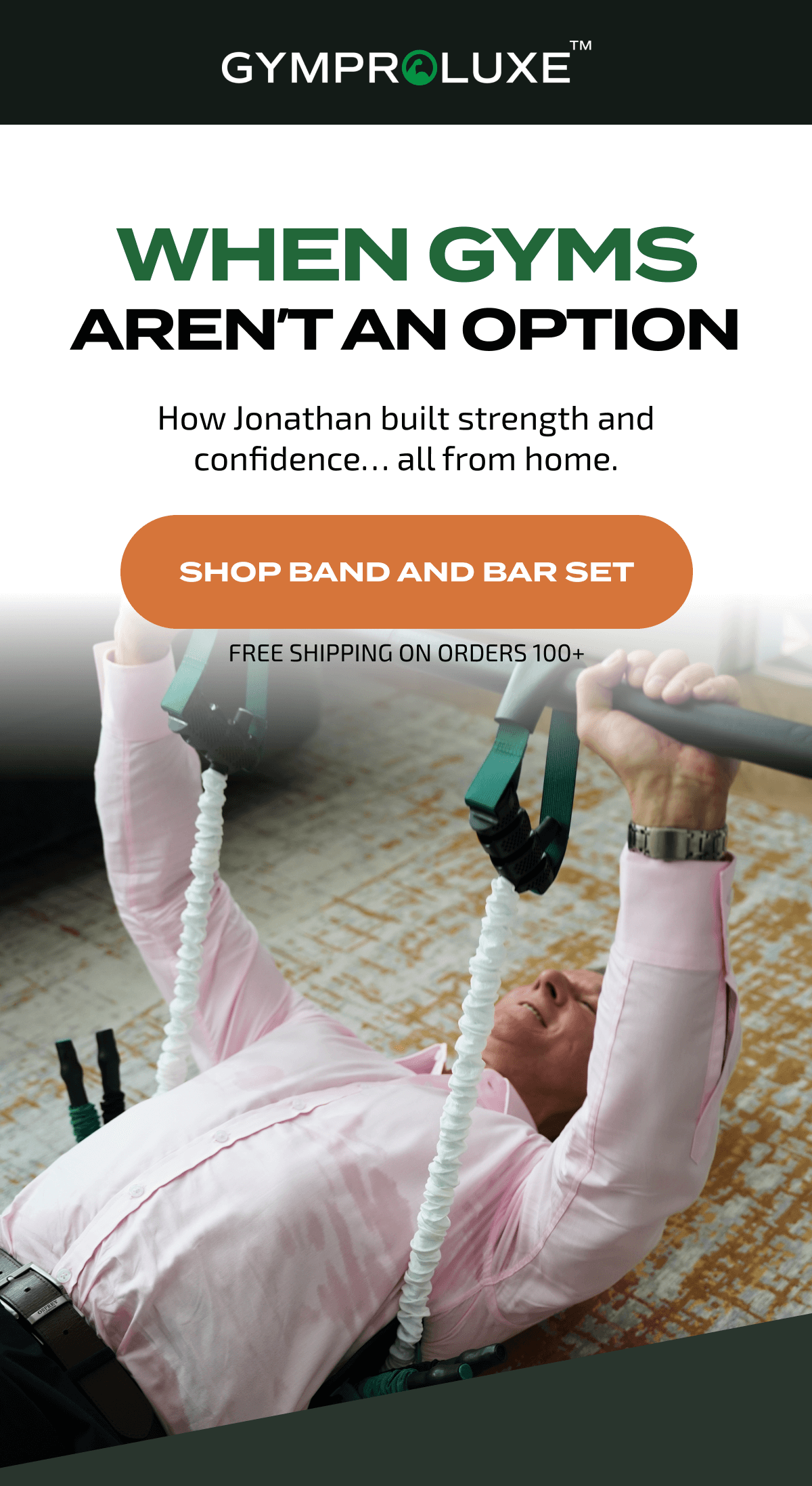 When Gyms Aren’t An Option | SHOP BAND AND BAR SET