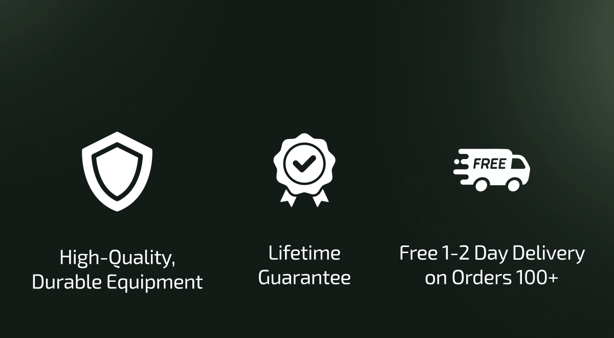 High-Quality, Durable Equipment | Lifetime Guarantee | Free 1-2 Day Delivery on Orders 100+