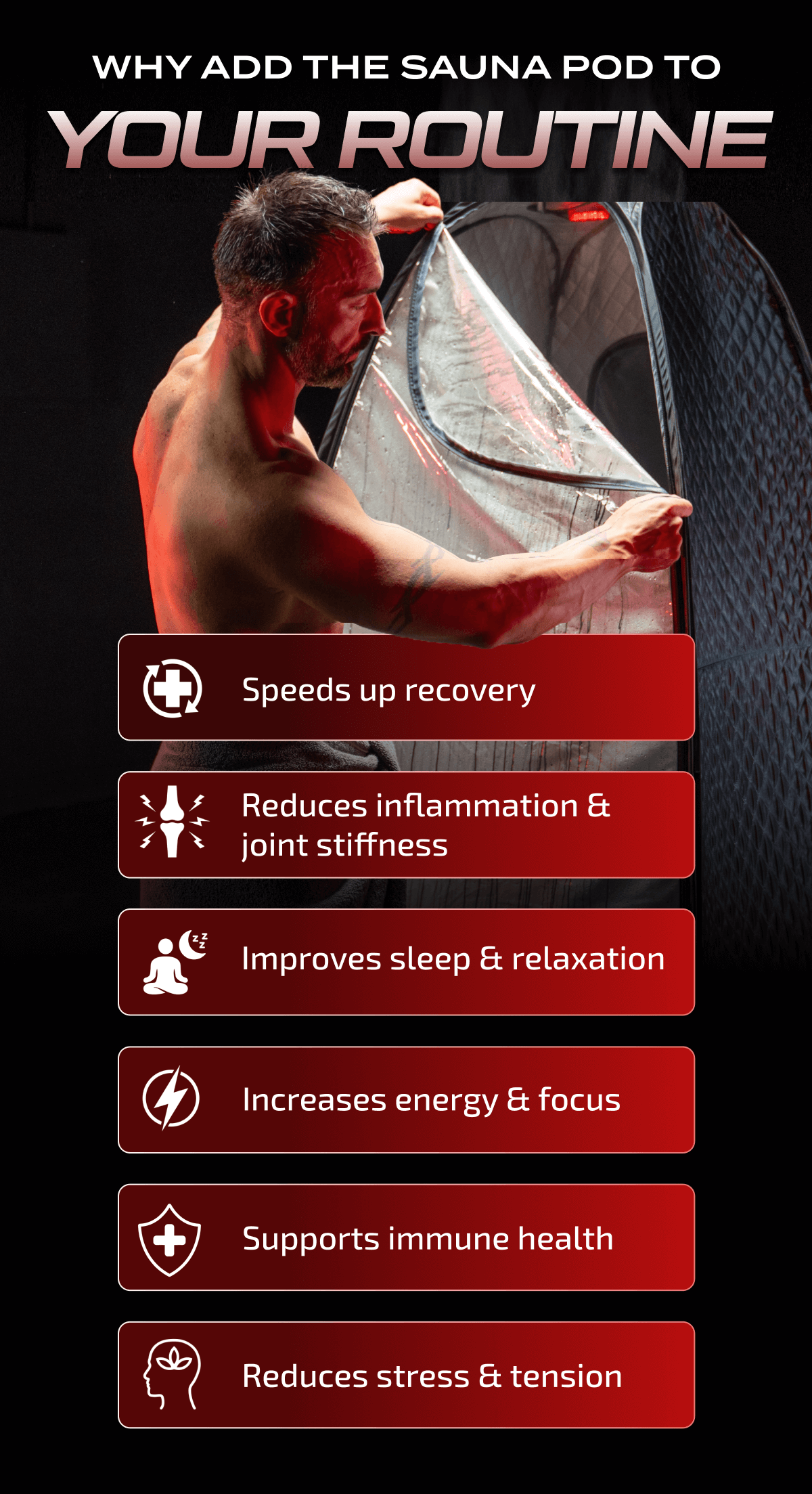 Why Add the Sauna Pod to YOUR ROUTINE