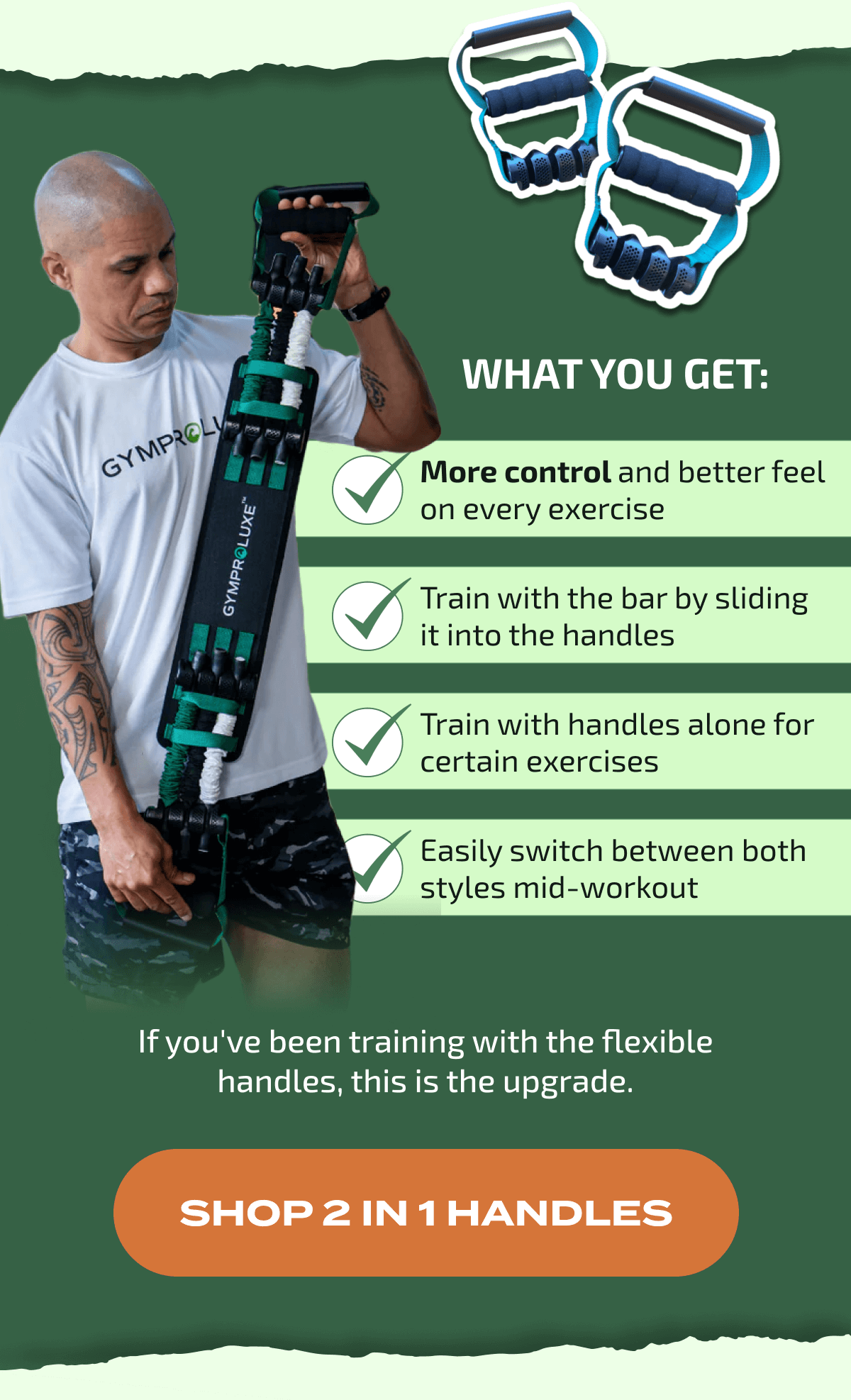 What you get: | SHOP 2 IN 1 HANDLES