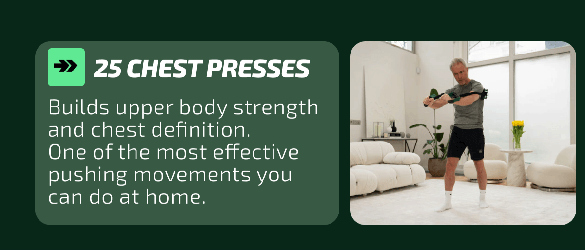 25 Chest Presses