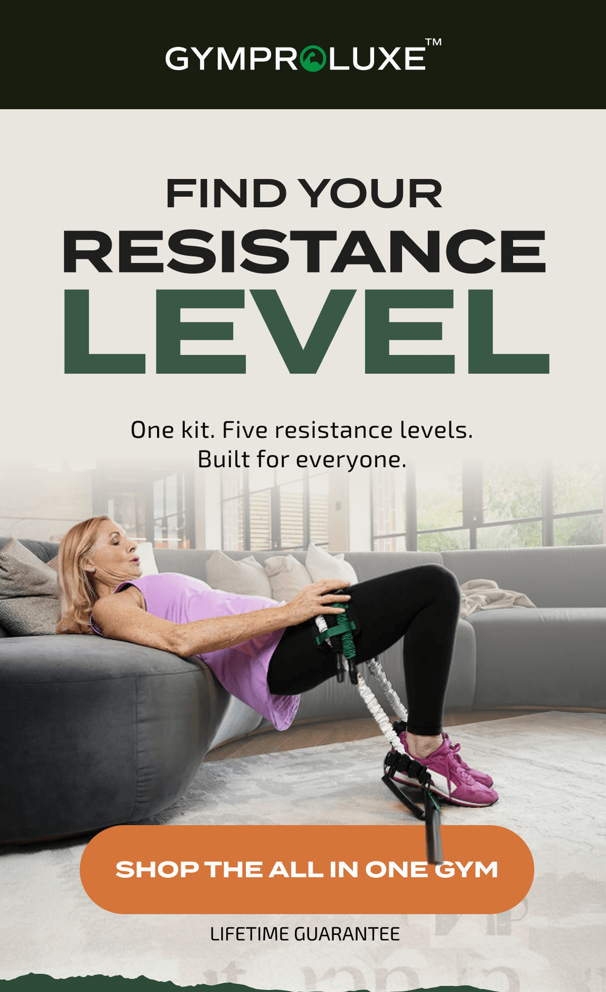 Find Your Resistance Level | SHOP THE ALL IN ONE GYM