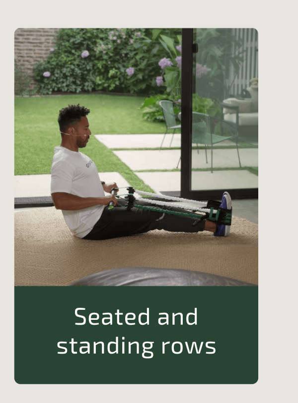 Seated and standing rows