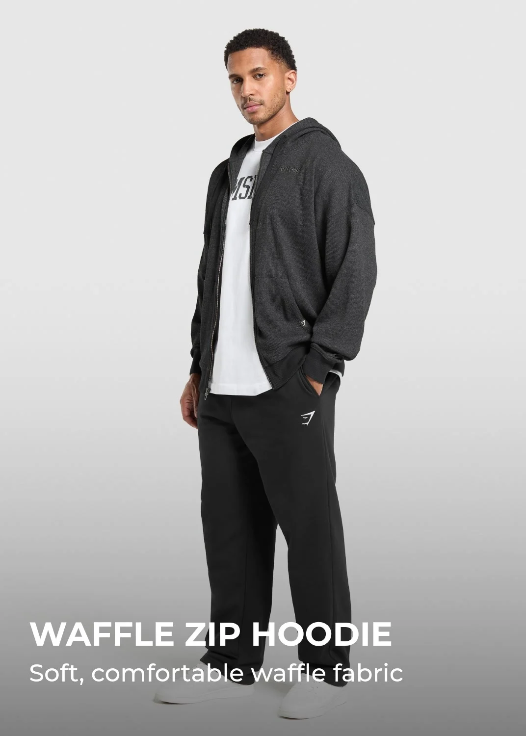 Waffle Zip Hoodie